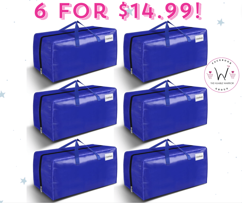 6-Pack of BlissTote Heavy Duty Moving Bags!